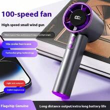 High-Speed Mini Handheld Fan, Unisex Solid Color USB Rechargeable Fan With LCD Screen And 1800mAh Long Battery Life, Suitable For Outdoor, Beach, Travel, Sports, Home, Office Daily Use And Holiday Gifts - Multicolor - View 5