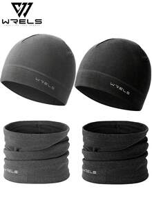 WRELS 1 Set Unisex Warm Windproof Hat And Neck Gaiter, Full Face Mask And Beanie, Fashion Cold-Proof Ski Mask And Headwear, Suitable For Outdoor Activities Like Cycling, Hiking, Ice Skating, Skiing - Thickened - View 2