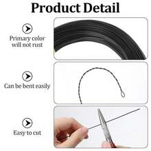 1/4Rolls Craft Wire, Floral Wire Bendable Wire For Jewelry Making, Garden, Sculpting, Floral & Wreath DIY Crafts