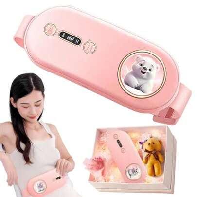 CYPNAlmohadilla Térmica Menstrual Portátil alivia menstrual de cinturón para cólicos 9 Niveles de Calor y 9 Modos de Masaje para mujeres y niñasFashion