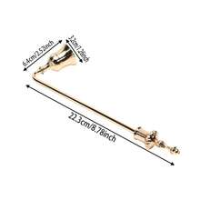 1 cái dụng cụ dập tắt nến thanh lịch, dụng cụ dập tắt nến, tay cầm dài và tay cầm ngắn, phụ kiện nến bằng nhôm + sắt, dụng cụ dập tắt bấc nến, dụng cụ trang trí nhà cửa. - Nhiều màu - Xem 5