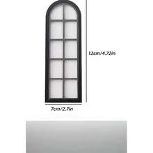 1:12比例微缩模型玩具窗户，娃娃屋家具，DIY 1:12比例OB11娃娃屋改造场景配件，娃娃屋装饰配件，娃娃屋装饰品，娃娃屋窗户装饰，迷你窗户 - 彩色 - 查看 10