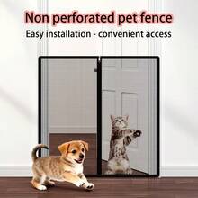 No Drill Pet Safety Fence - Portable Pet Isolation Net, No Drilling Installation, Space-Saving, Adjustable Height, Suitable For Dogs, Cats, And Other Pets, Ideal Choice For Pet Owners