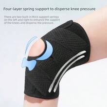 1pc Professional Knee Brace With Side Stabilizers, Adjustable Knee Support With Meniscus Pad And Patella Gel Pad, For Meniscus Tear Treatment - Multicolor - View 7