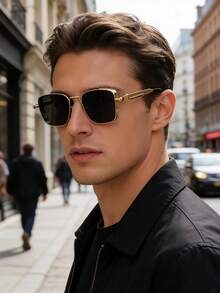 复古厚框朋克风时尚眼镜，波西米亚风格，适合摄影、户外旅行、日常搭配，四季皆宜。 - 彩色 - 查看 13