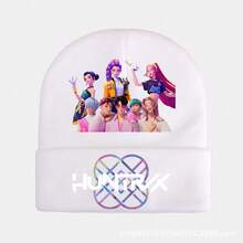 1pc Kids Knitted Hat, Kpop Hunter Cartoon Children Headwear, Cute Cap