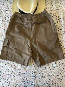 Cargo Shorts With Elastic Waistband, Direct From The Factory. - 卡其色 - 查看 3