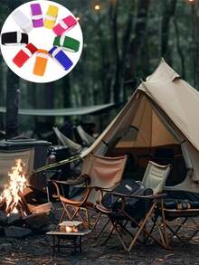 1条可调节扣环应急带，适合户外旅行，弹性可调节，单人使用，带快速释放扣，便携式生存必备品，适用于露营、运动和家庭应急准备。 - 彩色 - 查看 6