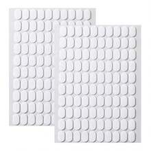 200pcs Double-Sided Sticky Dot Stickers, Oval Removable Sticky Tack, Waterproof Adhesive Dot Stickers Poster Tack For Wall Hanging Festival Decorations- Clear  Double Sided Nail Sticky Tack, Clear Nails Stand Sticky Tabs No Trace Poster Stickers For Festival Decoration Sticky Dot - 雙面膠200PCS - 查看 2