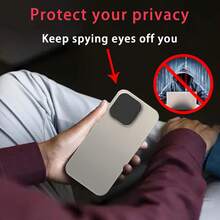 1 Set Privacy Protection Cover Compatible With Apple 17 Pro/17 Pro Max, Includes 1 Front Camera Privacy Cover And 1 Anti-Spy Camera Cover, Easy Adhesive Design, Compatible With Apple 11/12/13/14/15/16/17 Pro Max Applicable To Daily Shield, Office, Home Daily Shield Office Home Lens Protector Phone Camera Cover Waterproof Shockproof Anti-Fall Scratch Resistant - Black - View 8