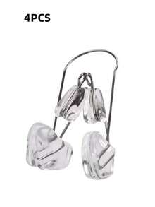 1/2/3/4 件鼻部塑形器，鼻夹和鼻梁夹，鼻部美容夹鼻器，鼻梁矫正器，适用于宽扁鼻梁，完美鼻型，生日礼物