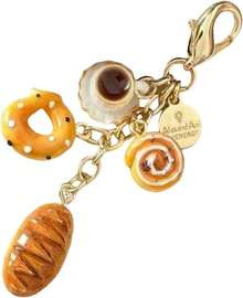 Keychain Pendant Coffee Cup And Bread Coin Purse Charm Accessory Portable Resin Bag Decoration For Women - 1 - View 6