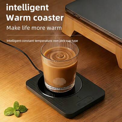 A -Powered Smart Heating Pad With Adjustable Temperature, Designed To Keep Beverages Warm, Suitable For Heating Milk And Coffee In Home And Office Settings, Maintaining A Consistent Temperature.