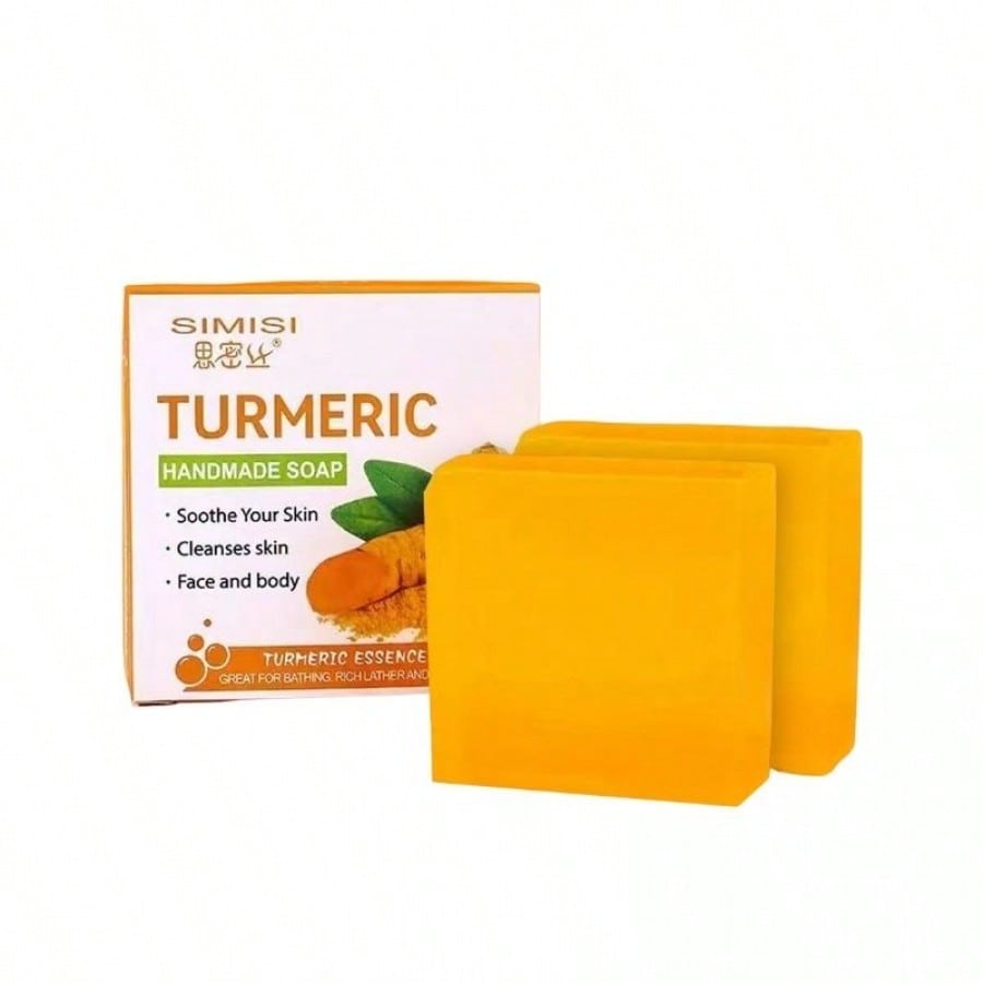 2 jabones de cúrcuma