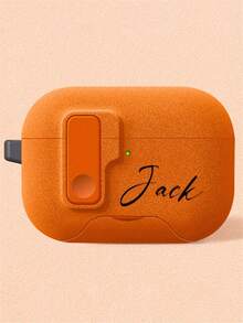 [Customizable] Personalized Pop-Up Flashing Earphone Case With Custom Lettering, DIY Earphone Protective Case, Suitable For 1/2/3/4 Pro/2 Pro/3, Luxury Protective Case, Perfect Gift For Birthdays, Christmas, And Halloween.