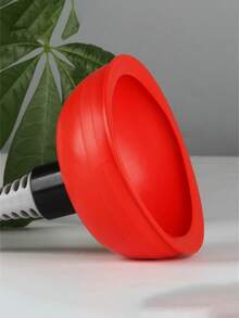 1个重型水槽排水泵，手动管道清洁器，带水槽插入端，适用于厨房、浴室、厕所、淋浴间的管道疏通工具，住宅和商业用途的堵塞清除器，设计紧凑，结构坚固，家用清洁（手柄颜色随机，黑色/灰色） - 彩色 - 查看 12