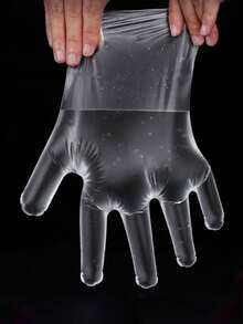 100pcs Premium TPE Disposable Gloves - , Thick & Durable, Powder-Free, Lead-Free, Latex-Free, Suitable For Kitchen, Household Cleaning, Baking, Salon, Pet Care, Etc. - Multicolor - View 6