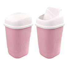 Torosqui Bote de ura con Tapa ncín 2 Pack ureros Pequeños de Plástico Reente Diseño Compacto y Práctico para Cocina Baño u Oficina eco en México Rosa Pastel - Rosa - Ver 1