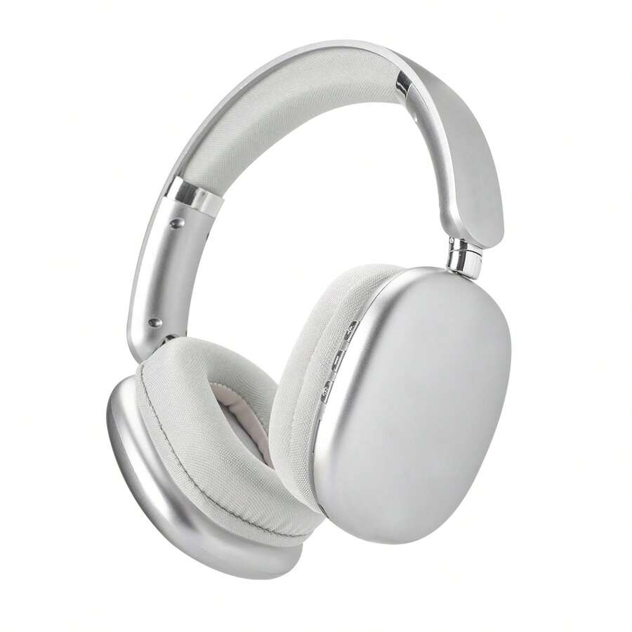 SUNJOM Freepods 120H Playtime Bluetooth ANC/ENC Pro-Level Active Noise Cancelling Over-Ear Headphones Wireless, Headphones With Built-In Microphone Type-C Charging For Call Travel Sports Gym - 銀色 - 查看 1