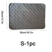1 pieza/2 piezas Almohadilla lavable antideslizante absorbente y de secado rápido para orina de hámster y conejo, alfombrilla reutilizable para mascotas, adecuada para mascotas pequeñas en todas las estaciones - Gris - Ver 11