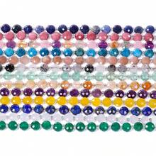 8x5mm Faceted Natural Stone Agate Quartz Beads Flat Round Loose Spacer Beading For Jewelry Making DIY Bracelet Necklace 7.5in - Beads - View 3