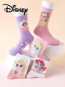 10/5 Đôi tất trẻ em, họa tiết công chúa, kiểu dáng dễ thương mùa thu đông, tất dài đến bắp chân cho bé gái và nàng tiên cá, kiểu hoạt hình Hàn Quốc, tất mùa đông cho bé trai, thoáng khí, dành cho bé sơ sinh và học sinh, tất ngắn, tất Disney - Nhiều màu - Xem 11