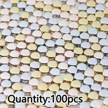 100颗电镀CCB多色隔珠，珠宝制作DIY项链手链耳环配件 - diy - 查看 18