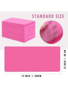 50片/2卷/包 一次性床单 - 无纺布材质，无香型，尺寸70x53厘米，适用于美容院、水疗中心、按摩床、纹身工作室、按摩床罩 | 质地柔软 | 一次性使用 - 黑色 - 查看 11