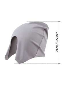 1/2pcs Unisex Sleep Cap With Blackout Eye Mask, 2-In-1 Windproof Warm Beanie Hat - Multicolor - View 8