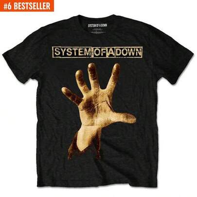 System Of A Down Official Band T-Shirt Hand SHIPPED IN 24 HOURS Breathable Cotton Crew Neck T-Shirt, Designed For Outdoor Life, Journeys, Hiking Trails, And Everyday Relaxed Style Ropa De Hombre Graphic Tee  Men Clothes Mardi Gras Valentine's Day