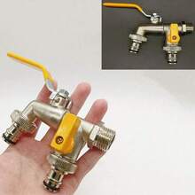 1-Pack Large Flow G1/2 Zinc Alloy Garden Faucet, Ball Valve Body With Larger Water Flow, Suitable For Gardens, Lawns And Terraces, Kitchens And Bathrooms - Multicolor - View 13