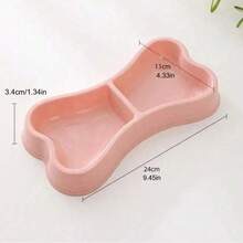 Bone Shaped Stainless Steel Pet Bowls - Non-Slip Base, Stackable Design - 100ml - View 8