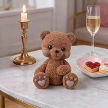 Wax Product Mold Cute Bear With Heart Paw Silicone Mold - DIY Aromatherapy Wax Melts & Decorative Candles Tool, Ideal For Valentine's Day, Mother's Day, Christmas, Birthday & Anniversary Decor/Gifts, Reusable Easy Demold - Seated Bear With One Clenched Fist Mold - View 8