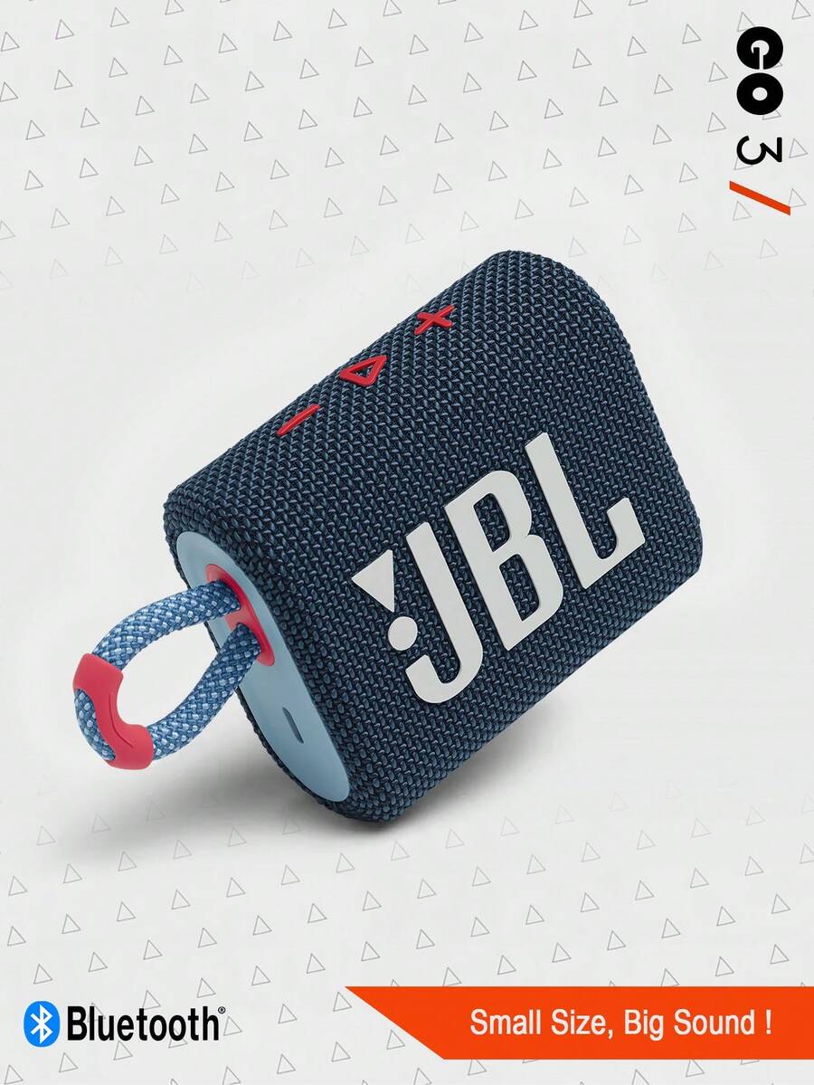 JBL Go 3 Portable Mini Bluetooth Speaker, Wireless Speaker, IP67 Waterproof And Dustproof, Big Audio And Punchy Bass, 5 Hours Of Playtime For Home, Outdoor And Travel, Multicolor - Blue and Pink - View 1
