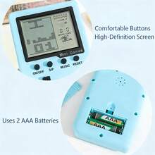 Classic Retro Handheld Game Console,Built-In 26 Classic Games (Cubes, Memory Challenge, Shooting And Other Games)- (99 Levels Difficulty),Requires Two AAA Batteries (Not Included), Large Black And White Eye-Care Screen, Portable Mini Arcade, Creative Stress Relief Toy, Perfect Gift For Birthday,/Christmas/ Halloween/School Easter - Multicolor - View 7