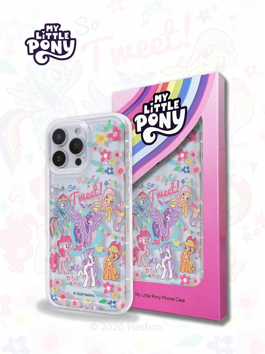 MY LITTLE PONY 官方授权图案手机壳，兼容苹果 17、17 Air、17 Pro、17 Pro Max，防刮、防滑、防摔，也适用于安卓机型：三星 Galaxy A 系列、三星 Galaxy S 系列，苹果 11 系列、12 系列、13 系列、14 系列、15 系列、15 Pro Max、16 Pro、16 Pro Max、X、XR、XS Max - 無色 - 查看 1
