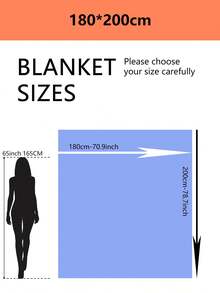 1条舒适柔软的抓绒毯，轻盈保暖，四季皆宜，可用于床上、沙发上、办公室——透气亲肤，可机洗。 - 白色 - 查看 9