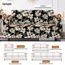 1 件简约风格弹力沙发套，采用牛奶丝面料，一体式弹力带设计，可机洗，宠物友好型沙发保护套，适用于单人至四人沙发，适合客厅、卧室、餐厅等场所。 - 彩色 - 查看 3