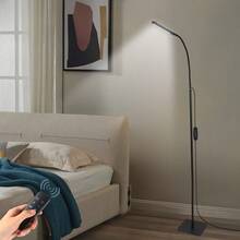 Yogle Adjustable Gooseneck Floor Lamp, 3 Color Temperatures, 3 Brightness Levels, USB Powered, Switch Control, Plastic Lampshade, Suitable For Bedroom, Living Room, Office Reading - Battery Not Included - Multicolor - View 14