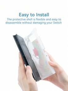 1个可爱水母螃蟹图案保护套，兼容2017款Switch