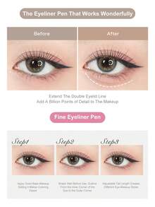 FLORTTE Extremely Fine Liquid Eyeliner Pen - 02# Oak Brown - View 12