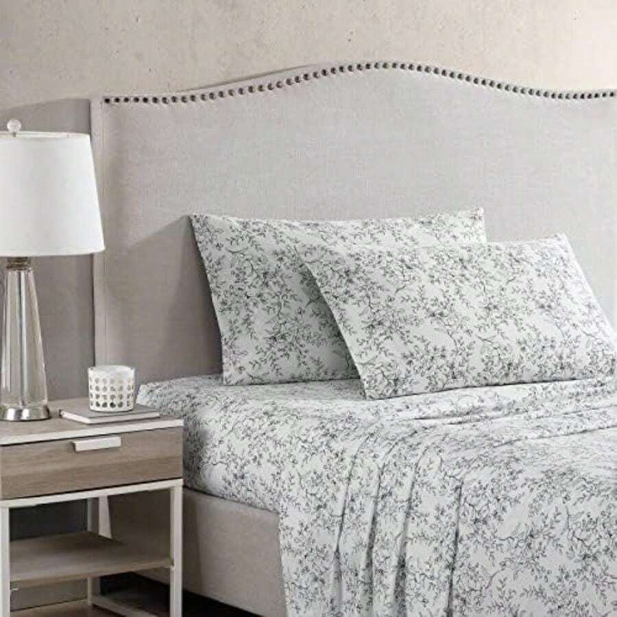 Stone Cottage - Juego de sábanas matrimoniales, Juego de Ropa de Cama de percal de algodón, Juego de Cama crujiente y Fresco (, matrimonial)(Queen Hawley Floral) - Multicolor - Ver 1