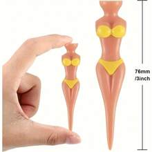 5 Stücke lustige Golf Ball Tees, 76mm/7,62cm Kunststoff Tee Pegs für Golf Training Zubehör, kreative Geschenke, Golf Geschenke, Outdoor Sport Artikel, einfache Ballplatzierung und verbesserte Genauigkeit, geeignet für Golf Trainingsausrüstung, Praxis, Sportartikel, Bewegung, Spielplatz Zubehör, Wettkampf Artikel, Sportgeschenke, Geschenke für Männer, Geschenke für Frauen, personalisierte Geschenke, Geburtstagsgeschenke - Verschiedenfarbig - Übersicht 6