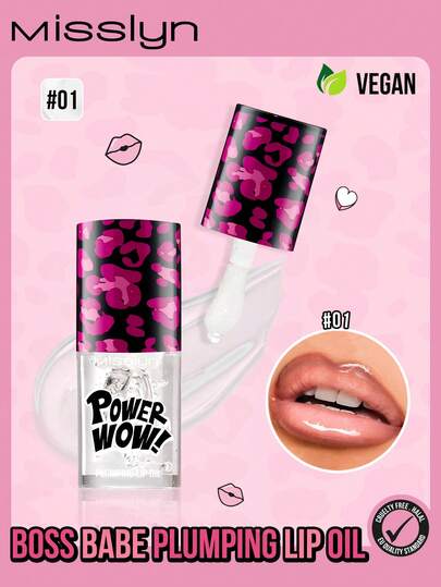  ลิปออยล์ MISSLYN - ลิปออยล์เพิ่มความอวบอิ่ม, เงางาม, แวววาว, มีชีวิตชีวา, โดดเด่น, ลายเสือดาว, น่าทึ่ง, เป็นประกาย, ไม่เหนียวเหนอะหนะ, ให้ความชุ่มชื้นสูง, ลิปกลอสสะดุดตา, ลิปออยล์เปล่งประกาย, ลิปออยล์สำหรับปาร์ตี้ยามค่ำคืน, ลิปบาล์มที่โดดเด่น, การดูแลริมฝีปากล้ำสมัย, ลิปกลอส สไตล์พังก์