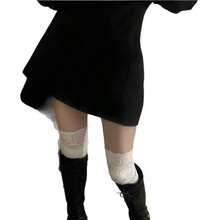 1 Pair White Japanese Pure Desire Lace Over-Knee Socks For Fall Boot - White - View 5