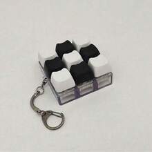 猫形钥匙扣，减压指尖玩具，机械键盘键帽测试器，钥匙圈，桌面配件，手机挂饰，创意新奇玩具，玩具 - 彩色 - 查看 7