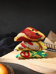 4 paia di calzini multicolore a metà polpaccio, unisex e per coppie, design morbido e creativo a tema pizza e cibo, comodi e versatili, adatti per compleanni, San Valentino, Pasqua, Ramadan, appuntamenti, riunioni di famiglia, feste e vacanze