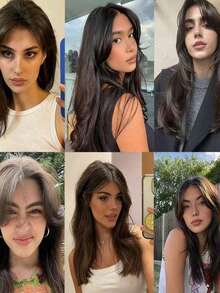 10 Inch Bangs Wig For Women, Natural Hairline Wispy Bangs Synthetic Hair Extensions, Fluffy Fringe Hairpiece - Multicolor - View 9