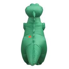 1pc Inflatable Alligator Costume, Unisex - Full Body Heart-Themed Fancy Dress, Suitable For Halloween, Carnival, Christmas And Various Event Parties - Big Crocodile - View 2