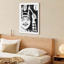 Tomie Kawakami Canvas Print: Ito Junji Anime, Ideal For Home, Office Wall Decor,Japanese Living Room Bedroom Wall Decor - Black - View 8